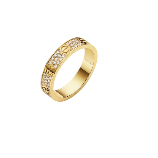 [Sophire]LOVE 4MM PAVÉ DIAMOND RING