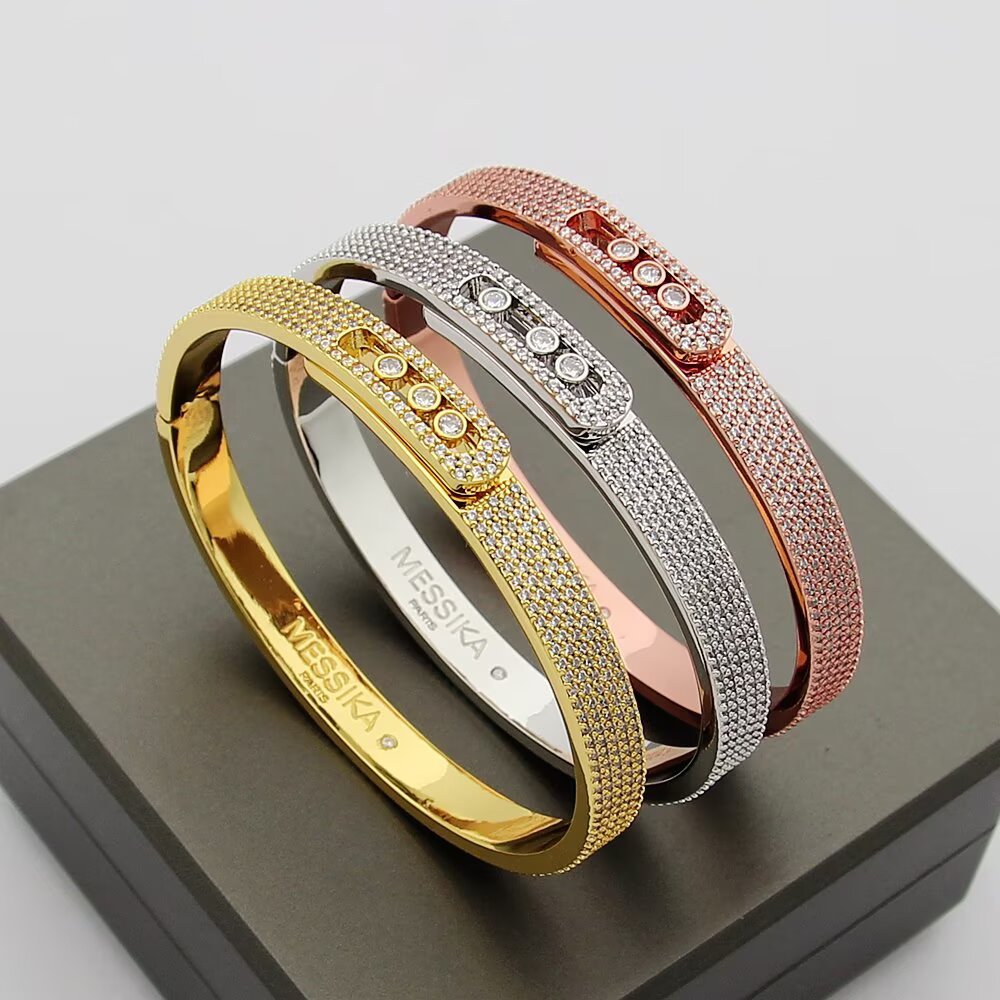 [Sophire Jewelry]Move Noa Full Pavé Diamond Bangle Bracelet