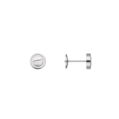 [Sophire Jewelry]LOVE 7.2MM HOOP EARRINGS