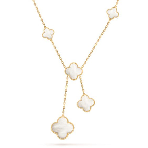 [Sophire Jewelry ]CLOVER MOTHER OF PEARL NECKLACE 6 MOTIF