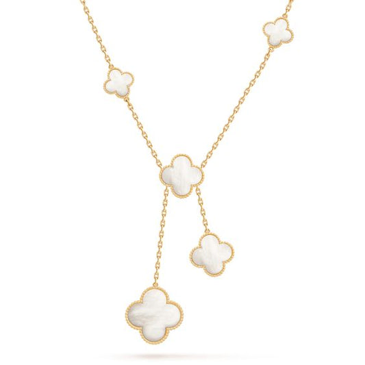 [Sophire Jewelry ]CLOVER MOTHER OF PEARL NECKLACE 6 MOTIF