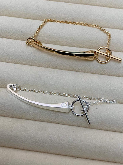 [Sophire Jewelry]CLOU DE FORGE BRACELET WITH SQUARE CONE STUDS
