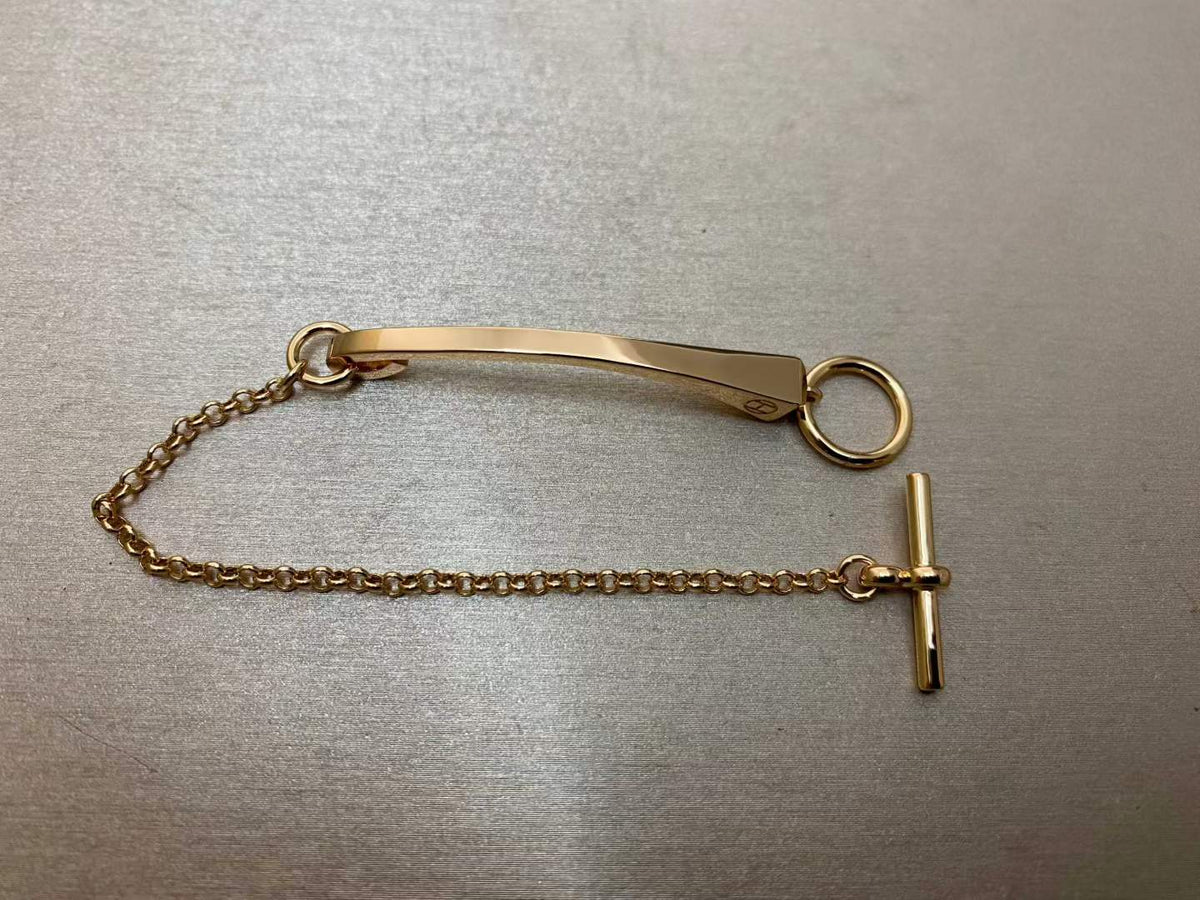 [Sophire Jewelry]CLOU DE FORGE BRACELET WITH SQUARE CONE STUDS