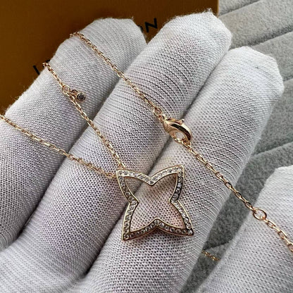 [Sophire Jewelry]FOUR-LEAF CLOVER OPENWORK NECKLACE