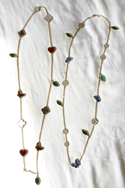 [Sophire Jewelry ]LUCKY SPRING GOLD  MOTIFS  NECKLACE