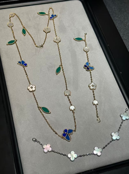 [Sophire Jewelry ]LUCKY SPRING GOLD  MOTIFS  NECKLACE