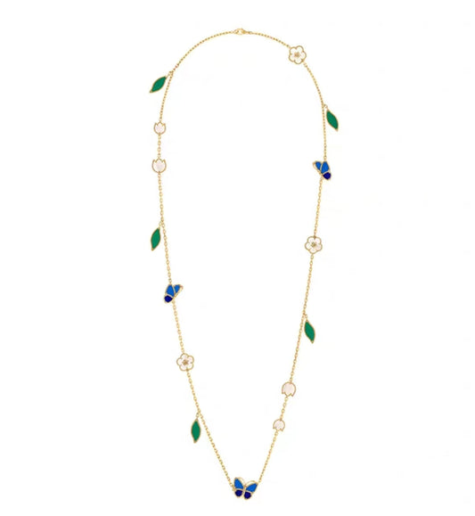 [Sophire Jewelry ]LUCKY SPRING GOLD  MOTIFS  NECKLACE