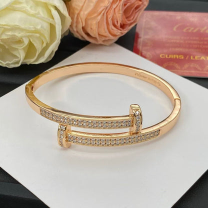[Sophire Jewelry]NEW ROSE GOLD 6.1MM BRACELET