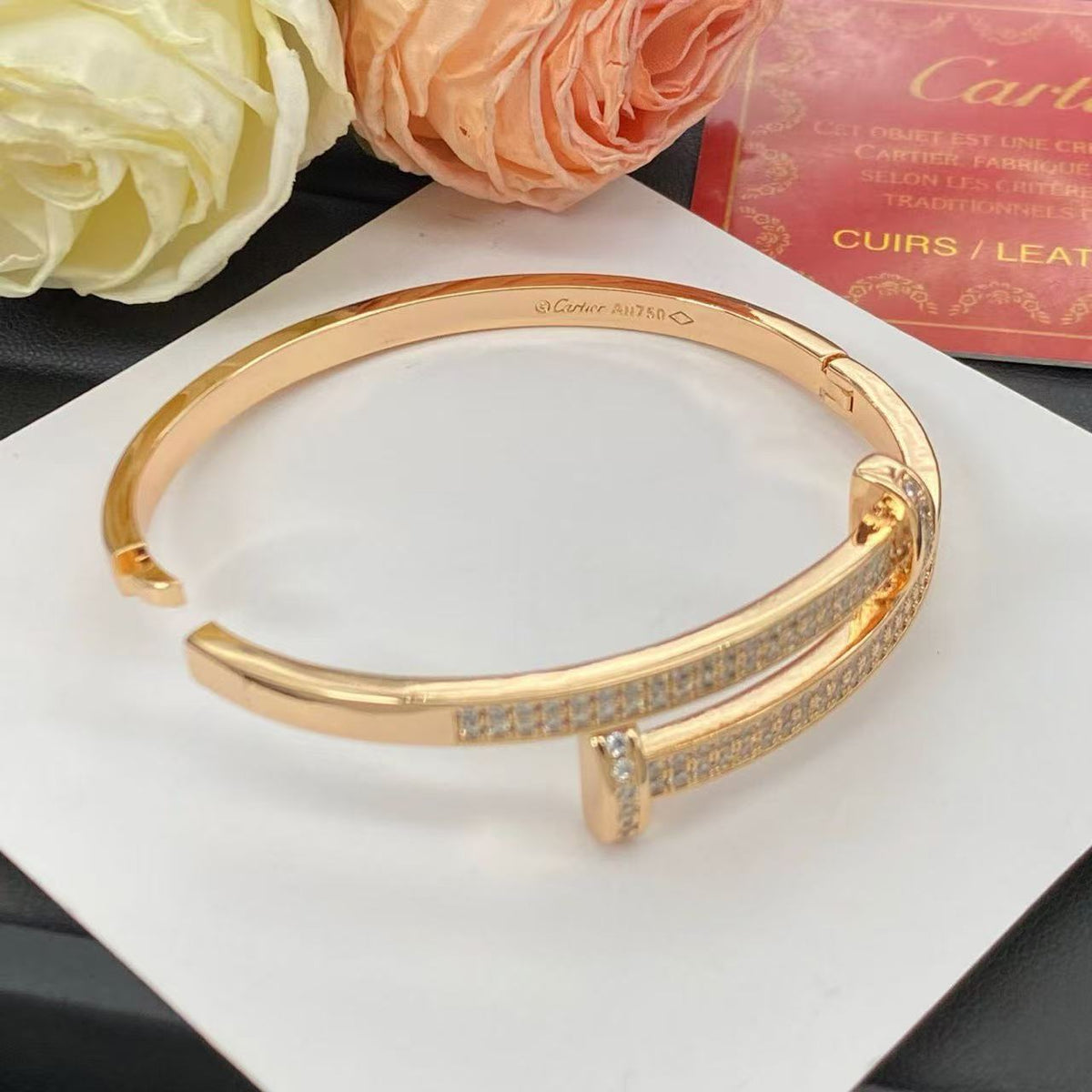 [Sophire Jewelry]NEW ROSE GOLD 6.1MM BRACELET