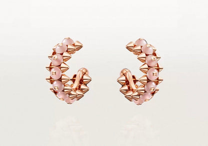 [Sophire Jewelry]CLASH COLLECTION AGATE CHALCEDONY STUD EARRINGS