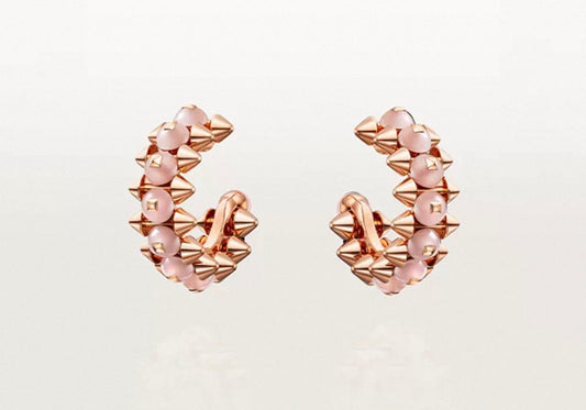 [Sophire Jewelry]CLASH COLLECTION AGATE CHALCEDONY STUD EARRINGS