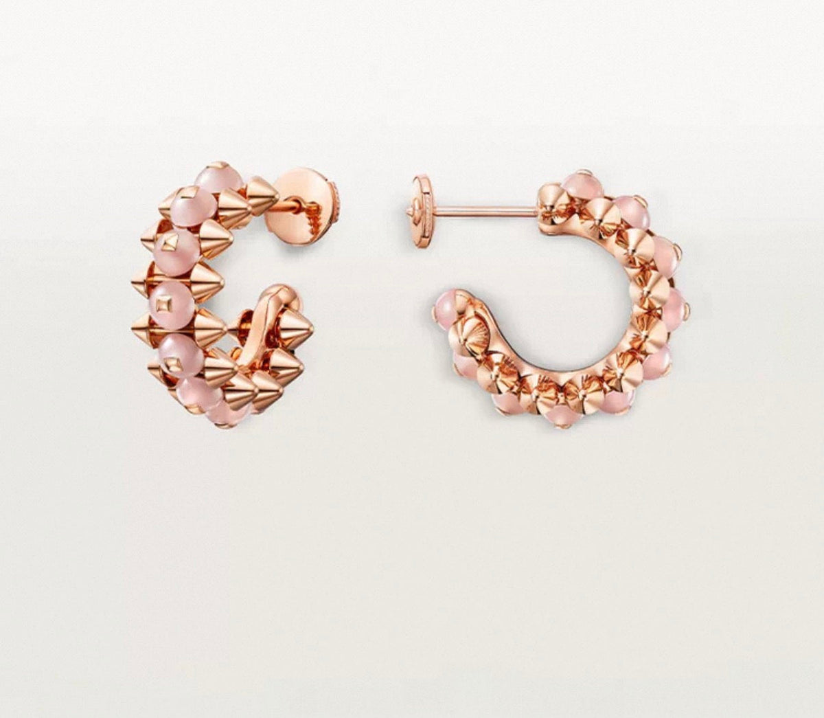 [Sophire Jewelry]CLASH COLLECTION AGATE CHALCEDONY STUD EARRINGS