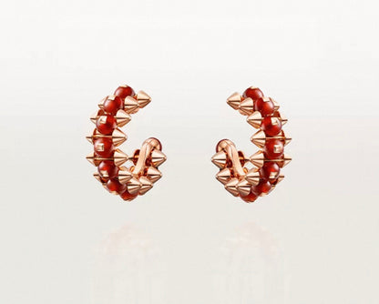 [Sophire Jewelry]CLASH COLLECTION AGATE CHALCEDONY STUD EARRINGS