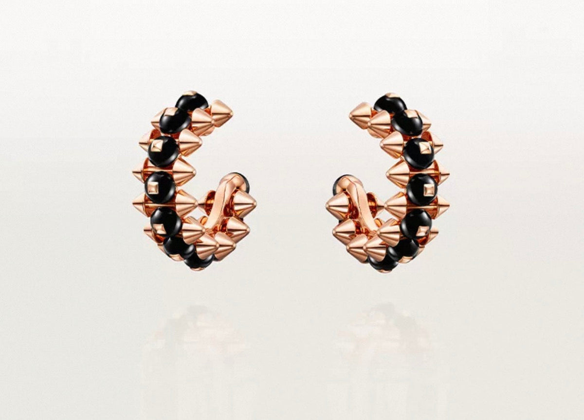 [Sophire Jewelry]CLASH COLLECTION AGATE CHALCEDONY STUD EARRINGS