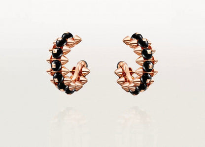 [Sophire Jewelry]CLASH COLLECTION AGATE CHALCEDONY STUD EARRINGS