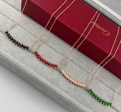 [Sophire Jewelry]CLASH COLLECTION AGATE CHALCEDONY STUD NECKLACE