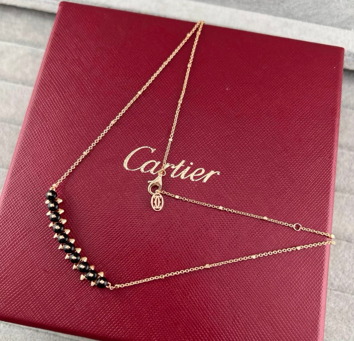 [Sophire Jewelry]CLASH COLLECTION AGATE CHALCEDONY STUD NECKLACE