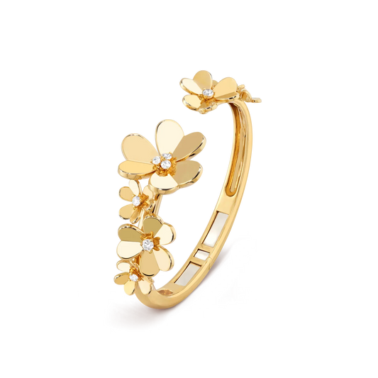 [Sophire]LUMINOUS BLOSSOM OPEN BANGLE