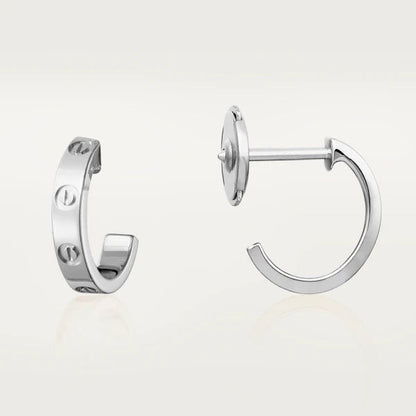 [Sophire Jewelry ]LOVE EARRINGS 2.65MM SILVER