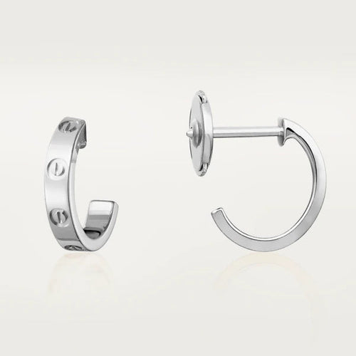 [Sophire Jewelry ]LOVE EARRINGS 2.65MM SILVER
