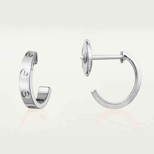 [Sophire Jewelry ]LOVE EARRINGS 2.65MM SILVER