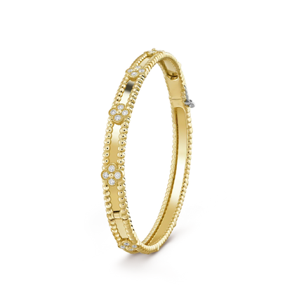 [Sophire Jewelry ]CLOVER BRACELET 4MM DIAMONDS