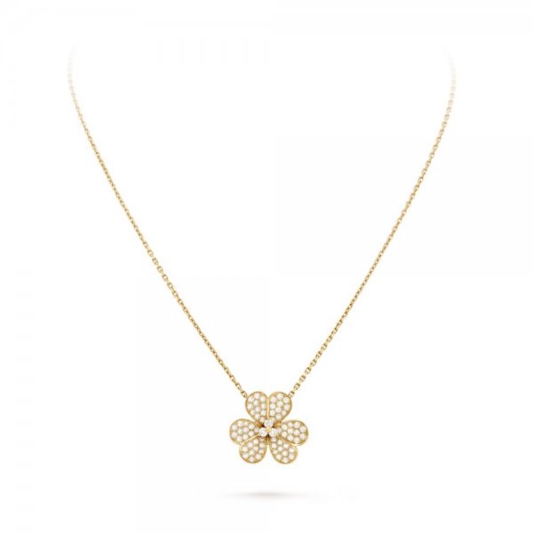 [Sophire Jewelry ]FLOWER DIAMOND NECKLACE