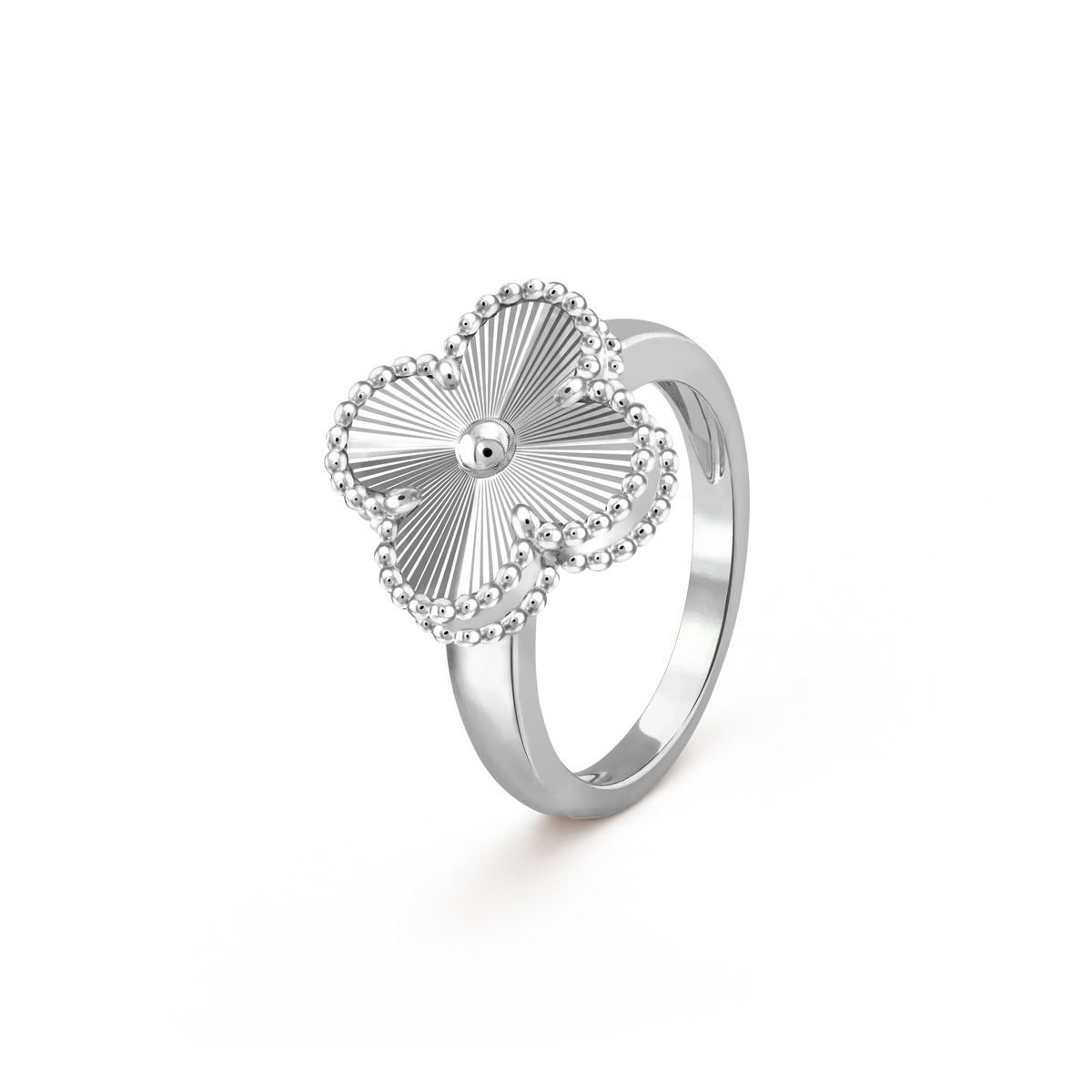 [Sophire Jewelry ]CLOVER SILVER RING