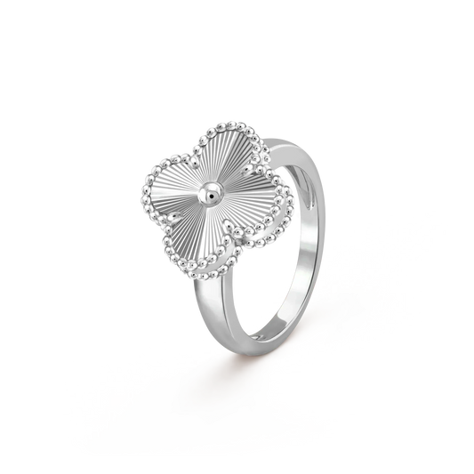 [Sophire Jewelry ]CLOVER SILVER RING