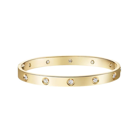 [Sophire]CLASSIC 6.1MM LOVE SINGLE-SCREW CLOSURE BANGLE - 10-DIAMOND