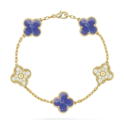 [Sophire Jewelry ]CLOVER 5 MOTIF BLUE VEINS BRACELET COLLECTION