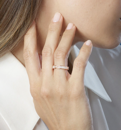 [Sophire Jewelry ]ALLIANCE LIENS VIDENCE PAVED DIAMOND 4MM RING