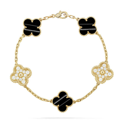 [Sophire Jewelry ] CLOVER 5 MOTIF PULSAR STONE BRACELET COLLECTION