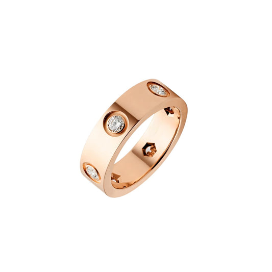 [Sophire]LOVE 5.5MM 6 DIAMONDS RING