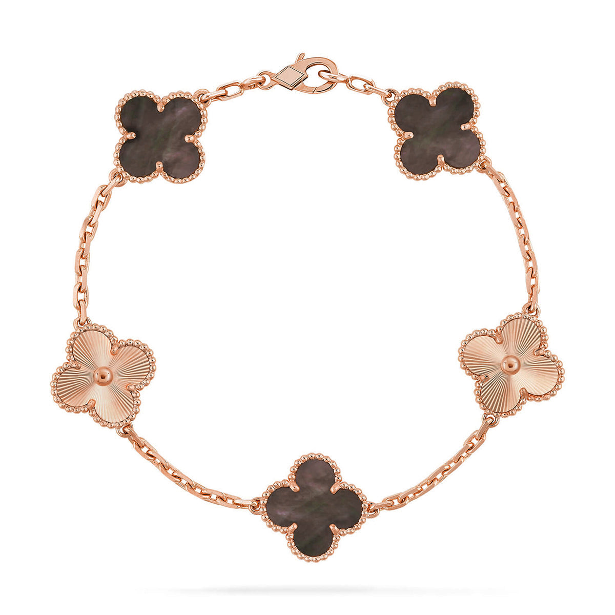 [Sophire Jewelry ] CLOVER 5 MOTIF GRAY MOP BRACELET COLLECTION