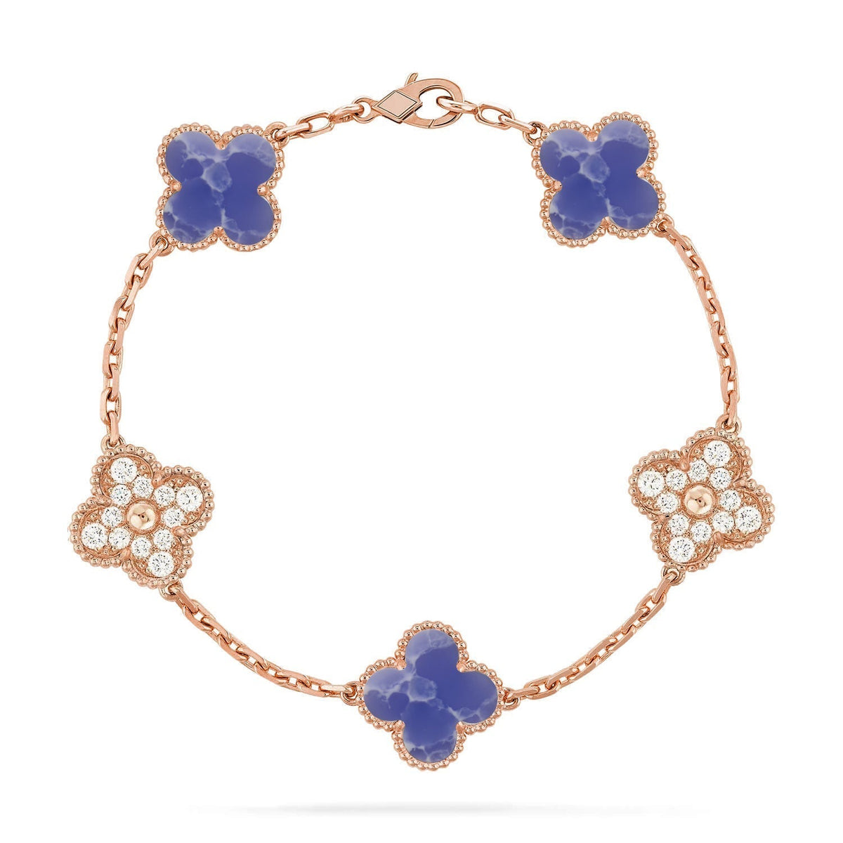 [Sophire Jewelry ]CLOVER 5 MOTIF BLUE VEINS BRACELET COLLECTION