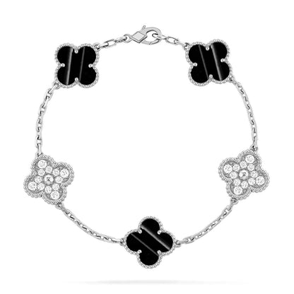 [Sophire Jewelry ] CLOVER 5 MOTIF PULSAR STONE BRACELET COLLECTION