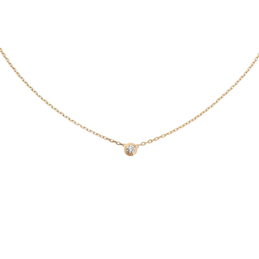 [Sophire]LOVE SCREW PENDANT SINGLE DIAMOND NECKLACE