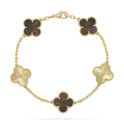 [Sophire Jewelry ] CLOVER 5 MOTIF GRAY MOP BRACELET COLLECTION