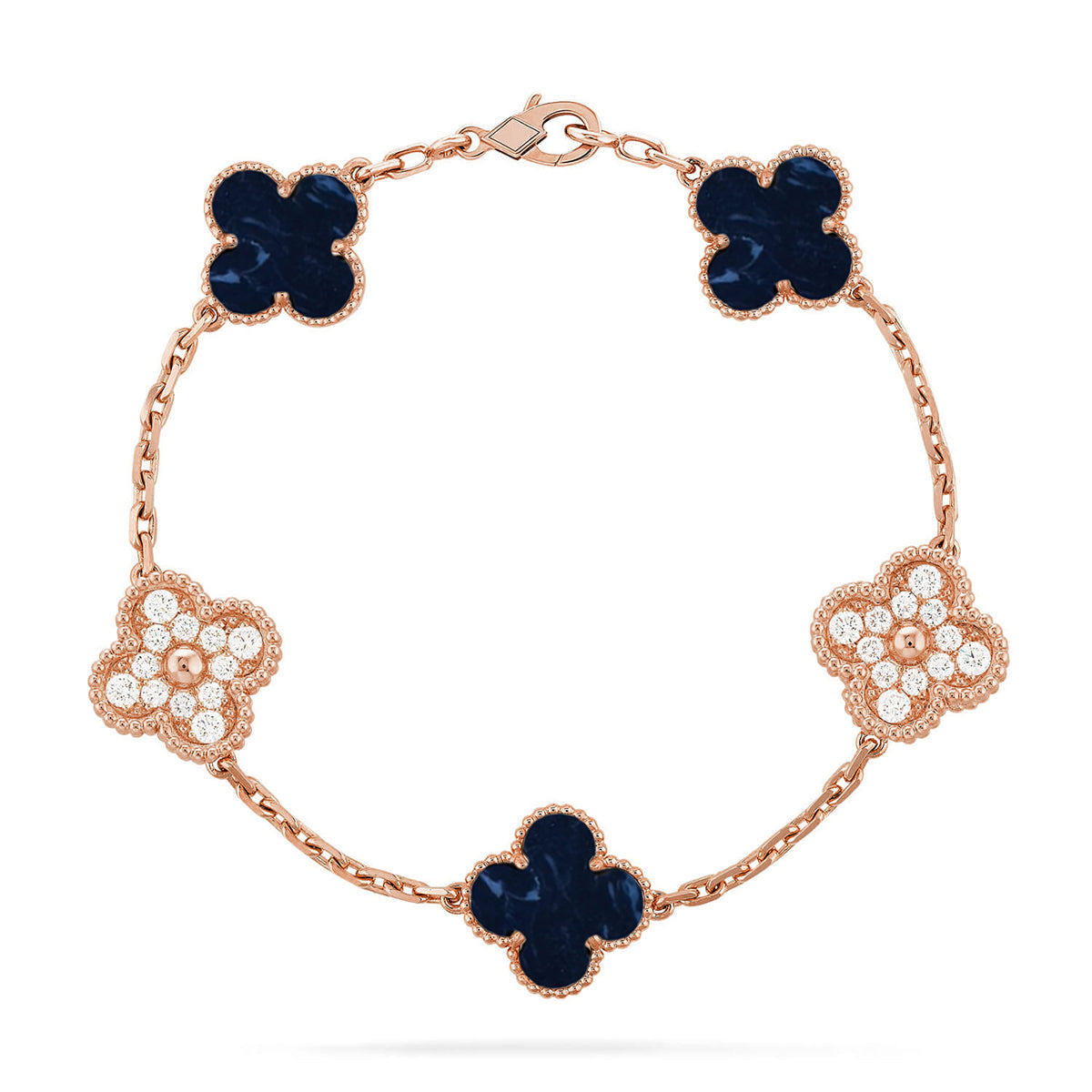 [Sophire Jewelry ]CLOVER 5 MOTIF PIETERSITE BRACELET COLLECTION
