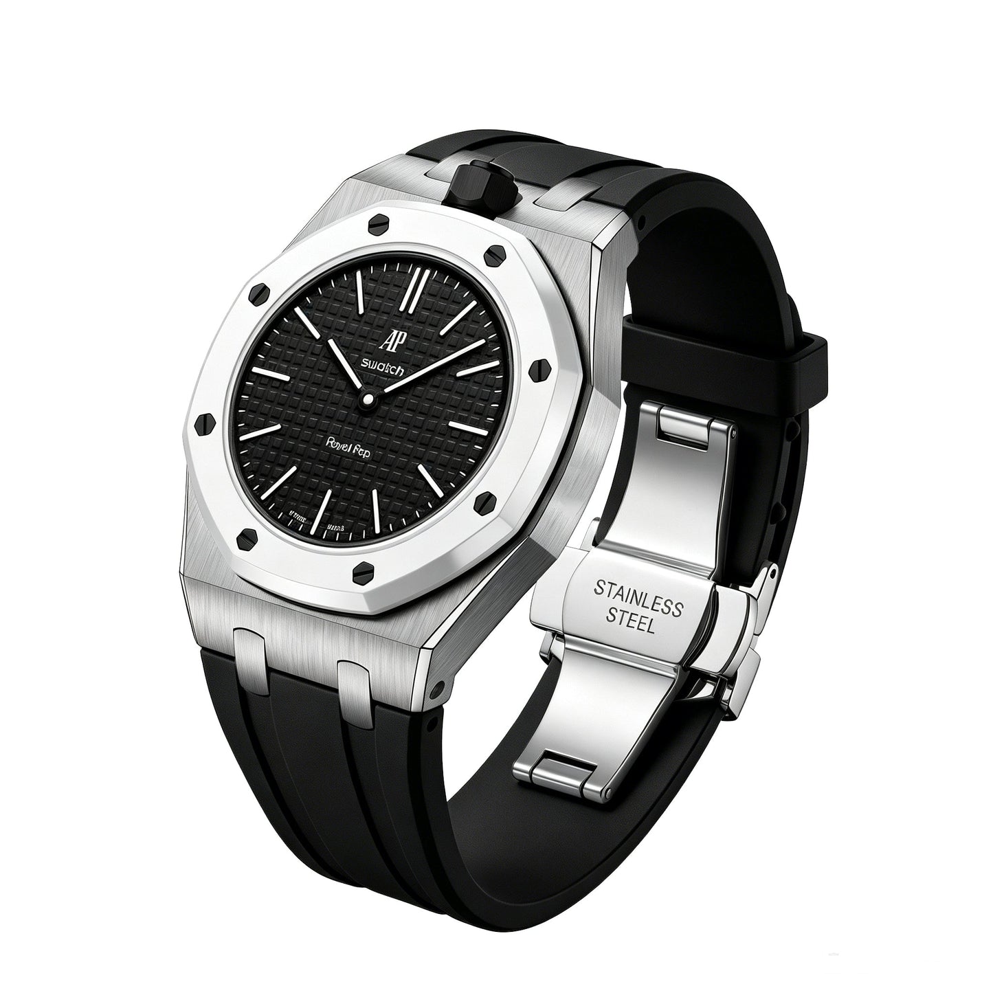 [Sophire]Royal Oak Pop Exclusive Steel Case & Silicone Strap With Cradle
