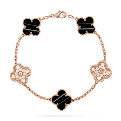 [Sophire Jewelry ] CLOVER 5 MOTIF PULSAR STONE BRACELET COLLECTION