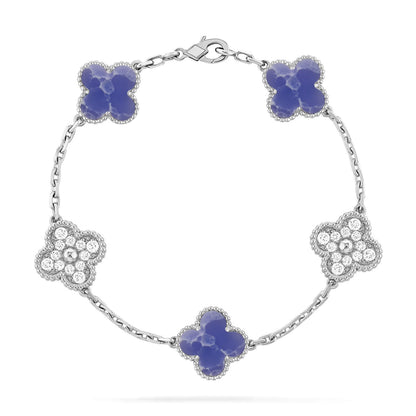 [Sophire Jewelry ]CLOVER 5 MOTIF BLUE VEINS BRACELET COLLECTION