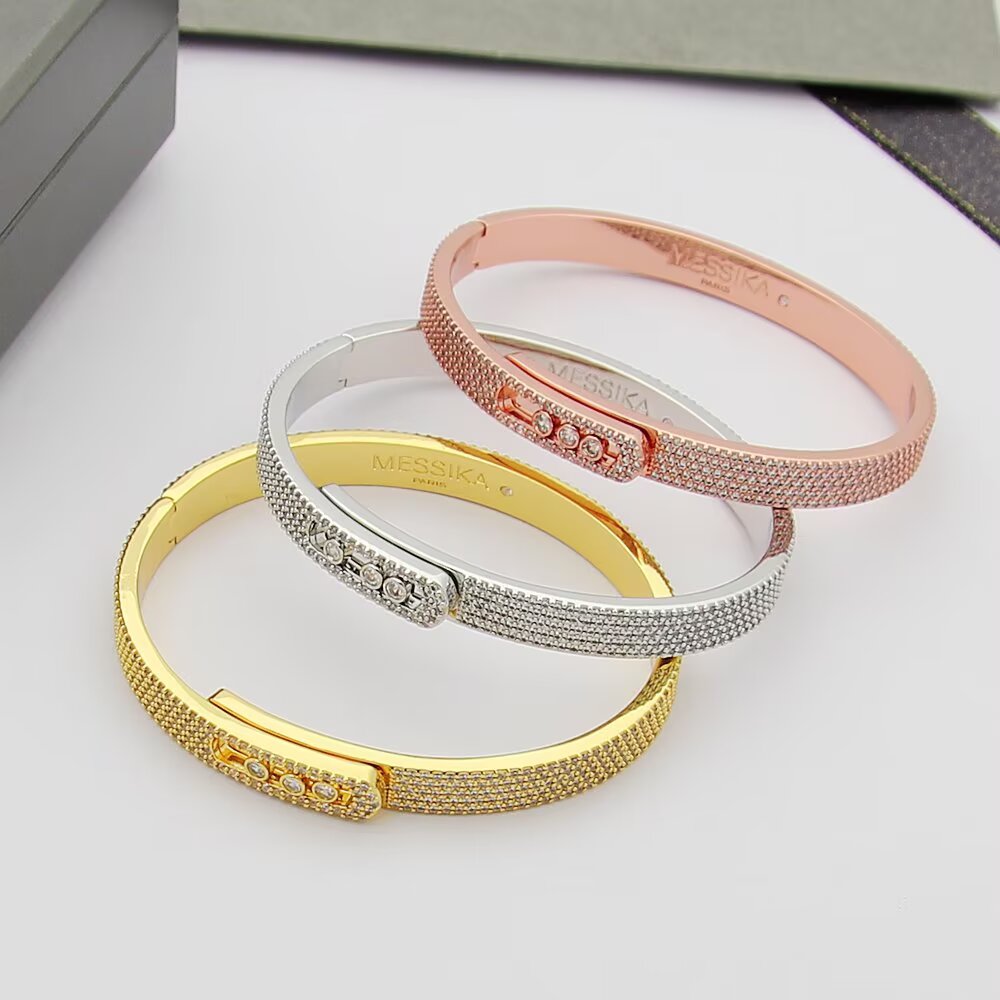 [Sophire Jewelry]Move Noa Full Pavé Diamond Bangle Bracelet