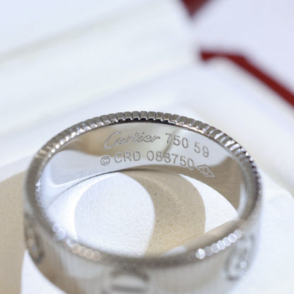 [Sophire Jewelry]LOVE 6.5MM UNLIMITED 3 DIAMONDS RING
