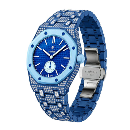 [Sophire]Royal Oak Pop Exclusive Bioceramic Case & Bioceramic Strap Full Diamond