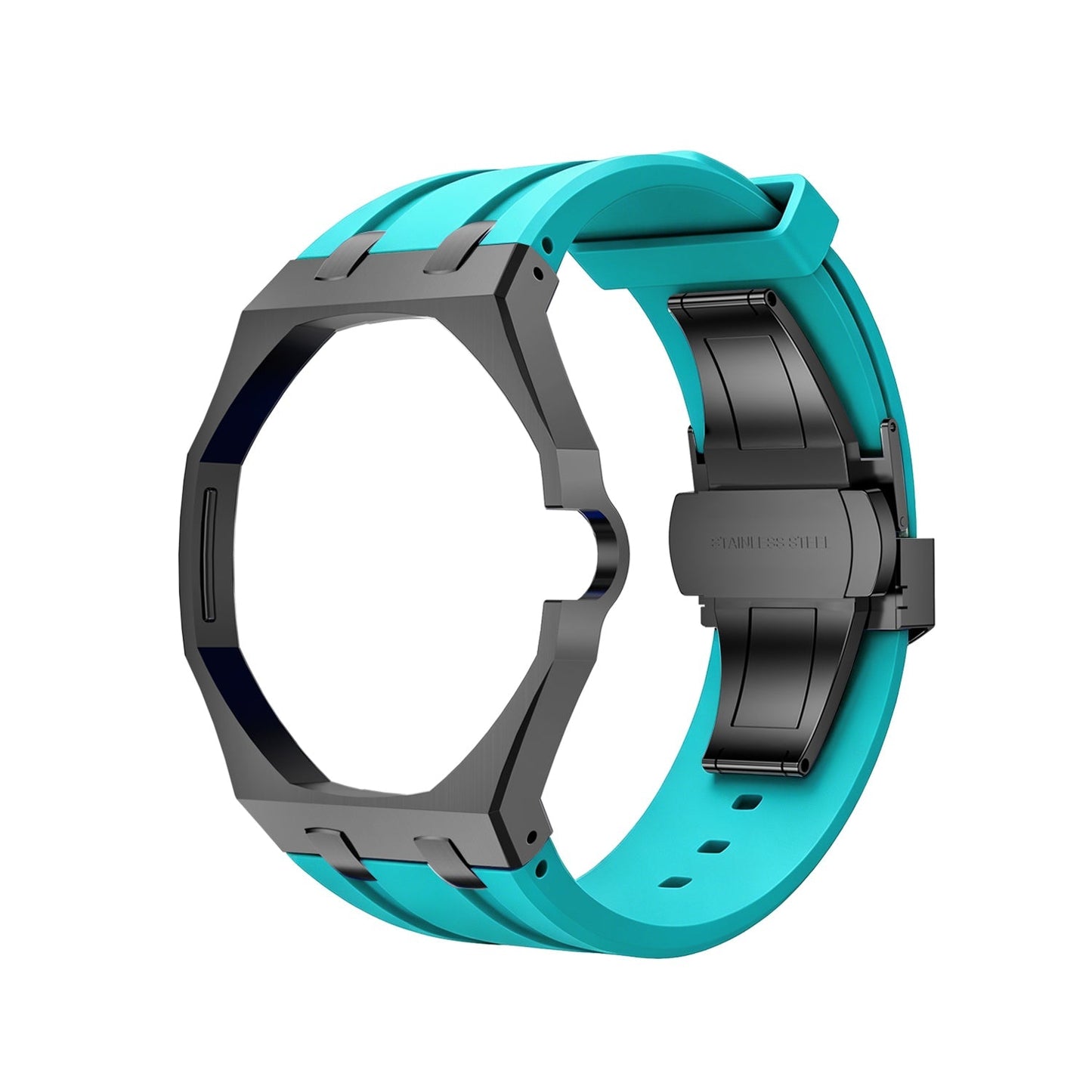 [Sophire]OAK POP BLACK STEEL CASE & SILICONE STRAP