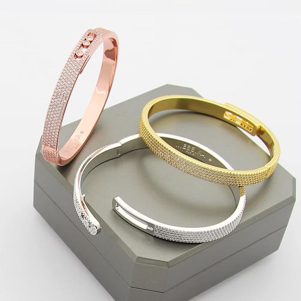 [Sophire Jewelry]Move Noa Full Pavé Diamond Bangle Bracelet