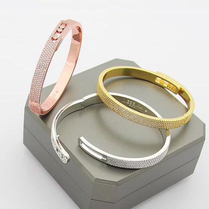 [Sophire Jewelry]Move Noa Full Pavé Diamond Bangle Bracelet