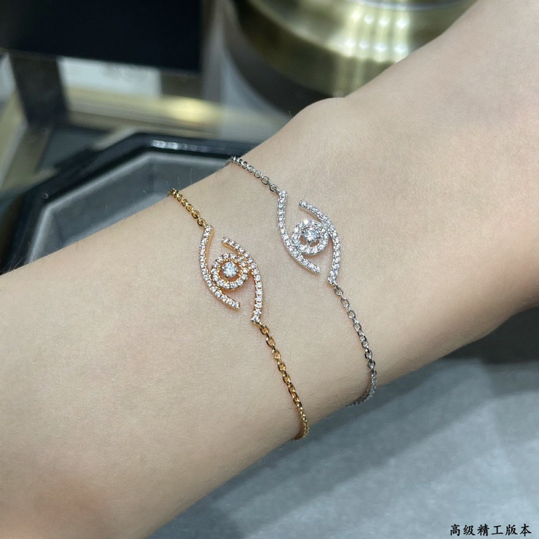 [Sophire Jewelry]Lucky Eye Pave-Set Diamond Bracelet